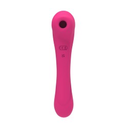 QUIVER Stimulateur Clitoridien et vaginal USB à DOUBLE Stimulation par Succion ou Vibration