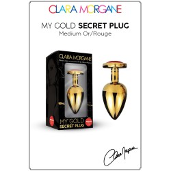 My Gold Secret Plug Doré Bijou Rouge