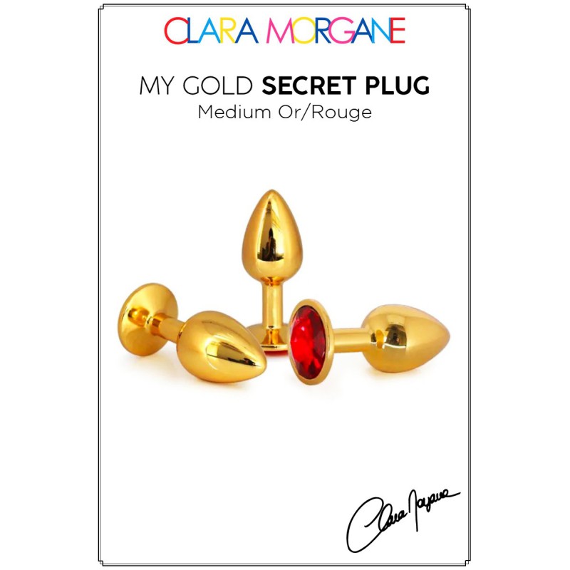 My Gold Secret Plug Doré Bijou Rouge