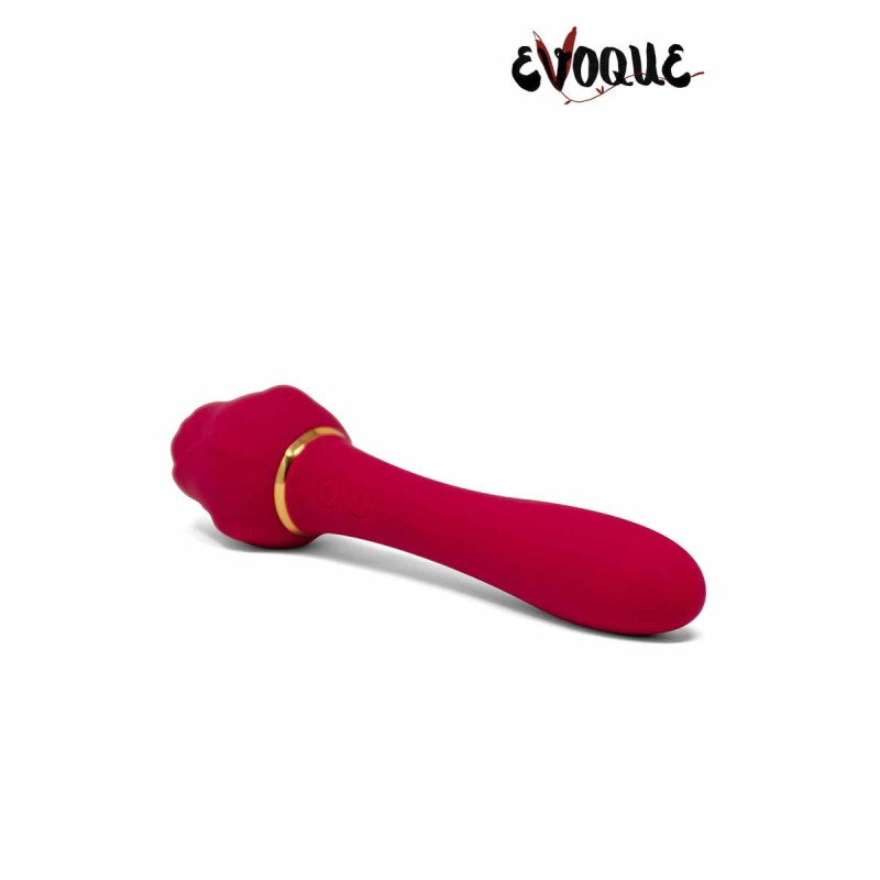 Mistral 2 en 1 Vibromasseur flexible Rose Succion vibrante Clitoris US