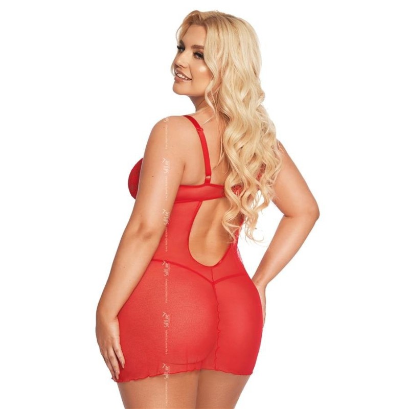 Aldona Nuisette rouge avec liens Grande Taille