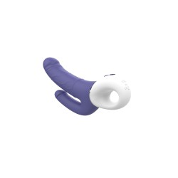 Double Pleasure stimulateur vaginal et anal simultané violet USB