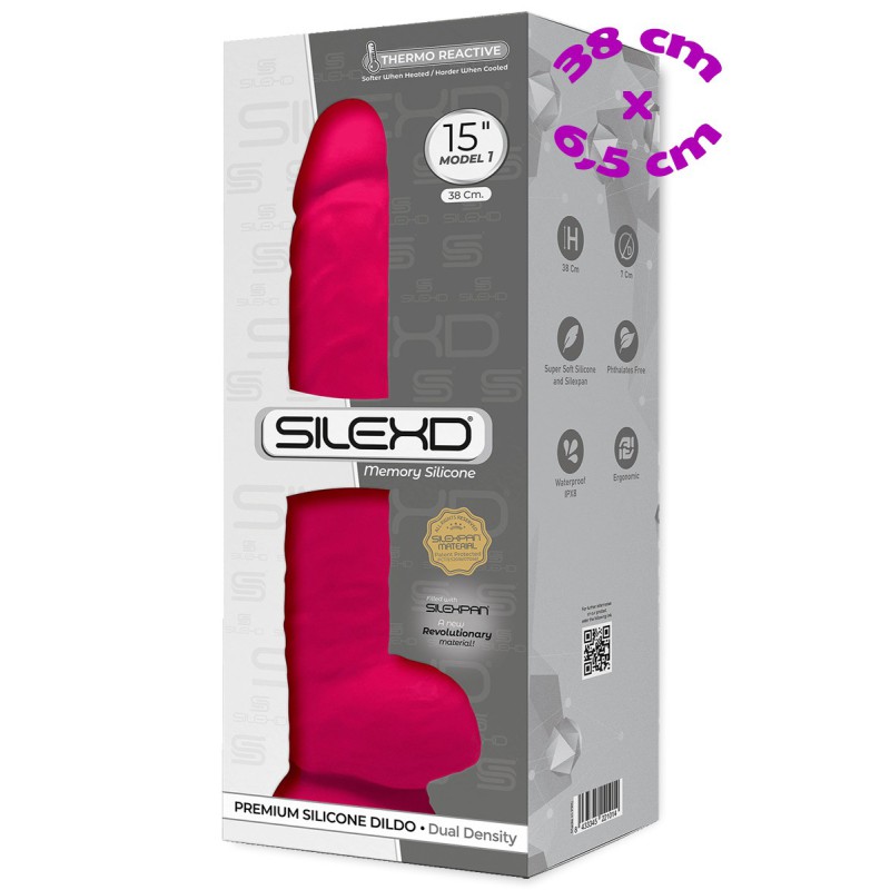 Gode Ventouse Réaliste ROSE"Thermo Réactive" Modèl 1 (15")