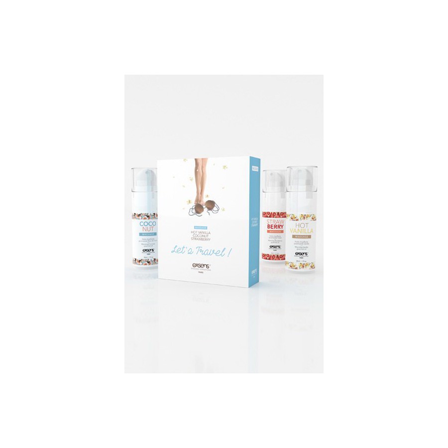 Coffret de 3 huiles de massage gourmandes