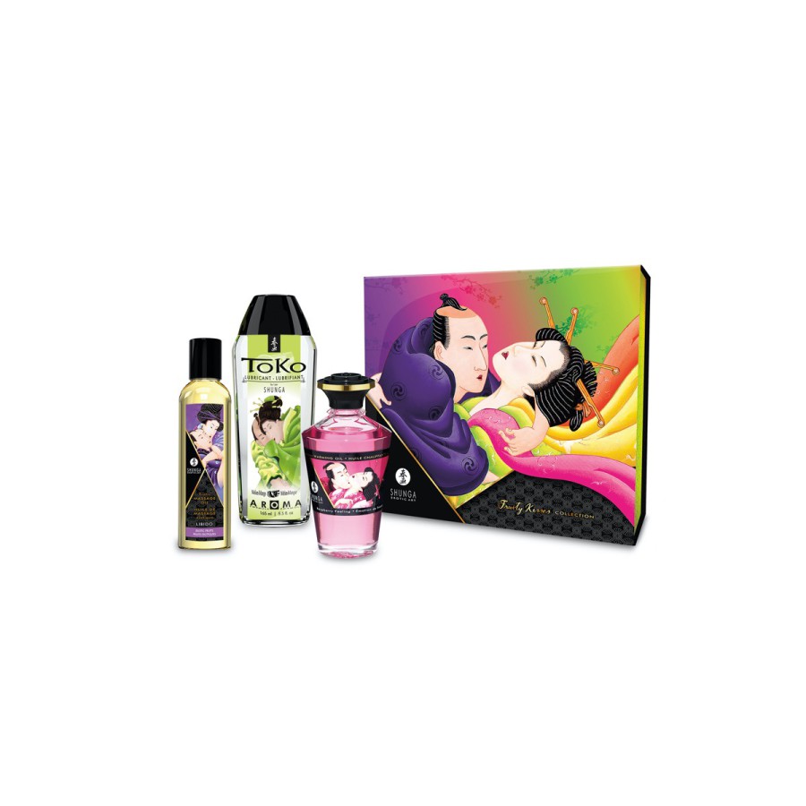 Coffret Fruity Kisses massage et lubrifiant gourmand