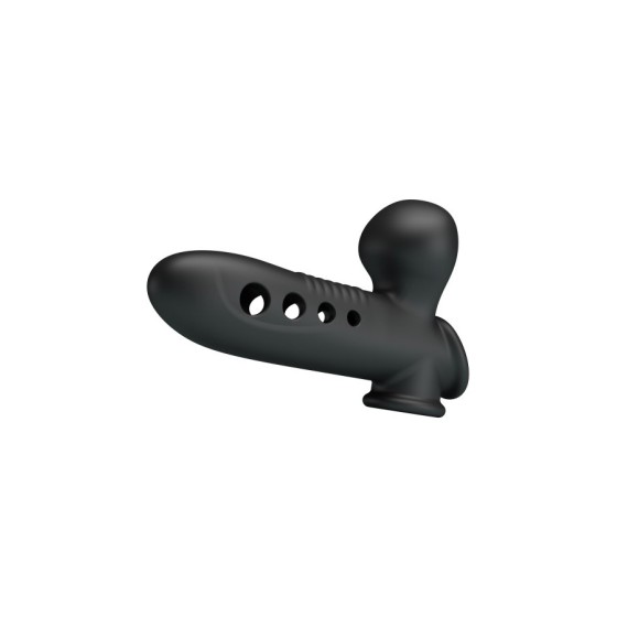 Gaine noire gonflable pénis anneau testicules