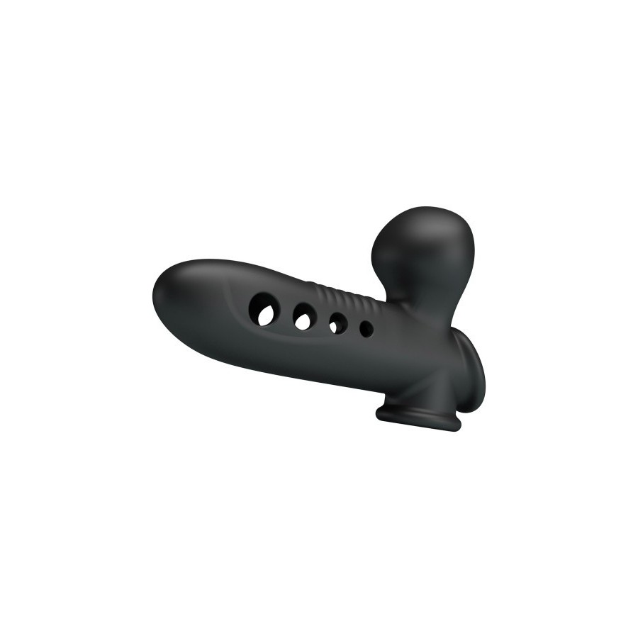 Gaine noire gonflable pénis anneau testicules