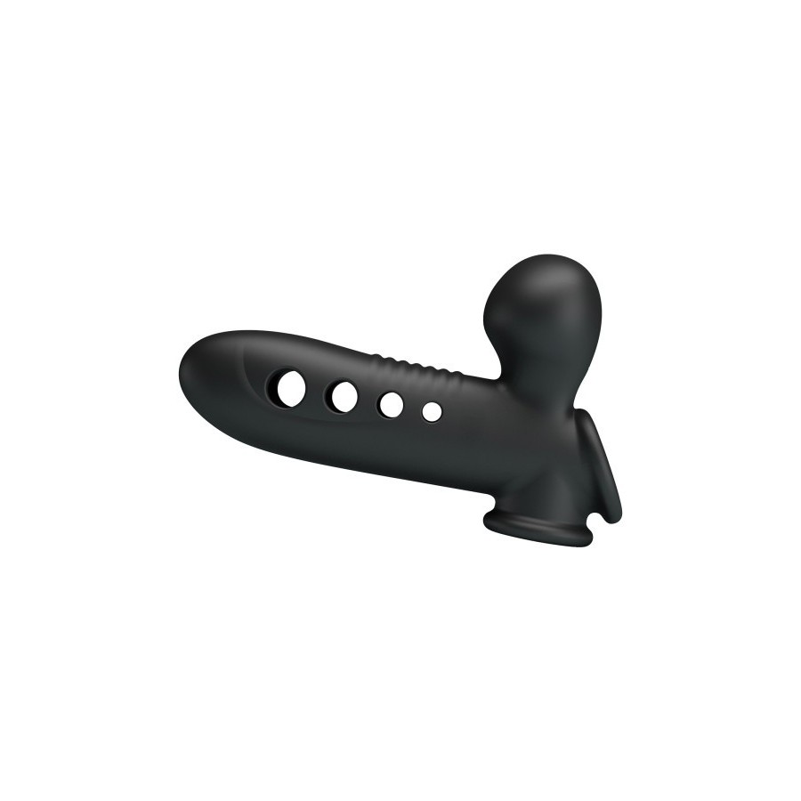 Gaine noire gonflable pénis anneau testicules